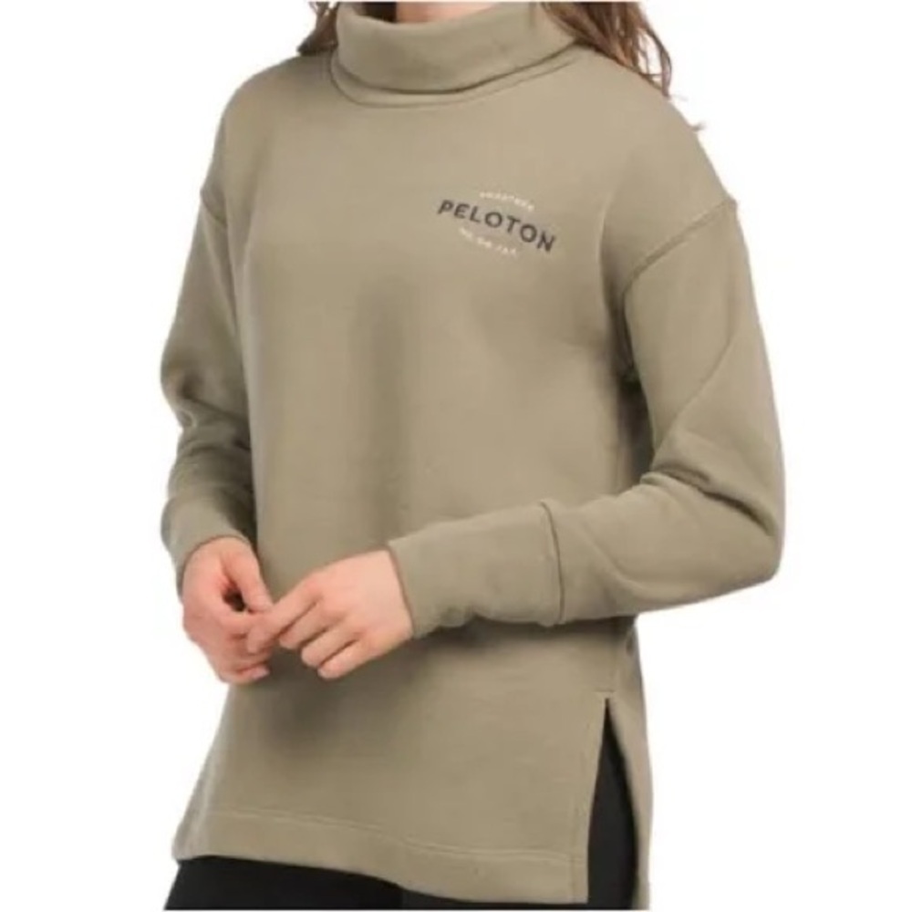 Peloton Khaki Turtleneck Sweatshirt